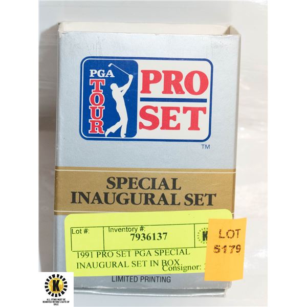 1991 PRO SET PGA SPECIAL INAUGURAL SET IN BOX