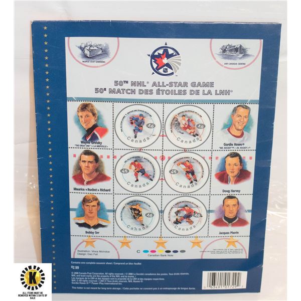 CANADA POST NHL GREATS STAMP SET