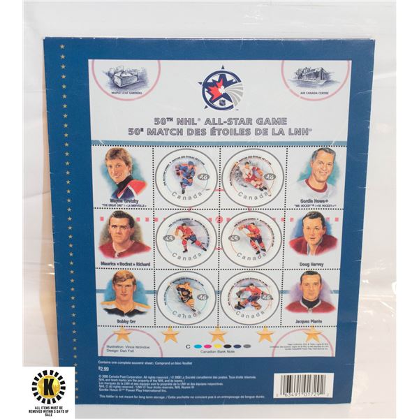 CANADA POST NHL GREATS STAMP SET