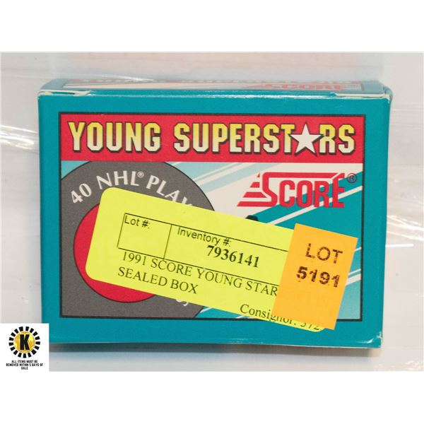 1991 SCORE YOUNG STARS SET IN SEALED BOX