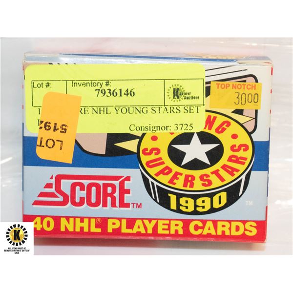 1990 SCORE NHL YOUNG STARS SET IN BOX