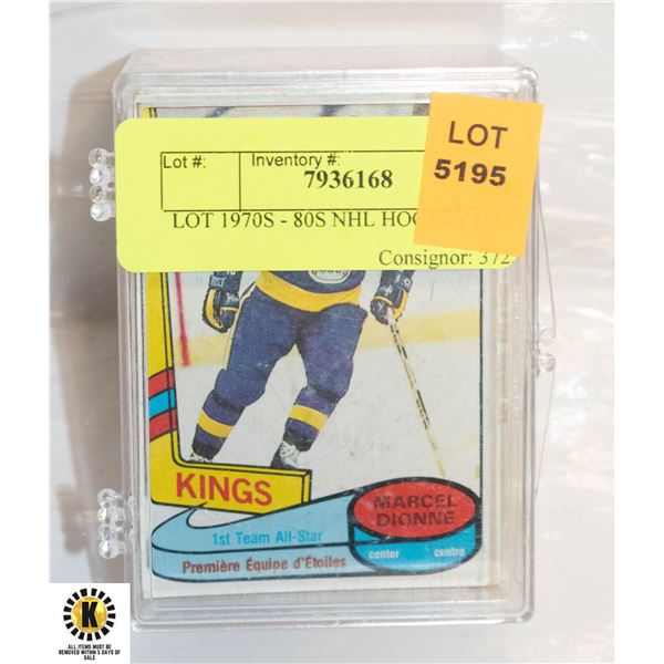 LOT 1970S - 80S NHL HOCKEY CARDS