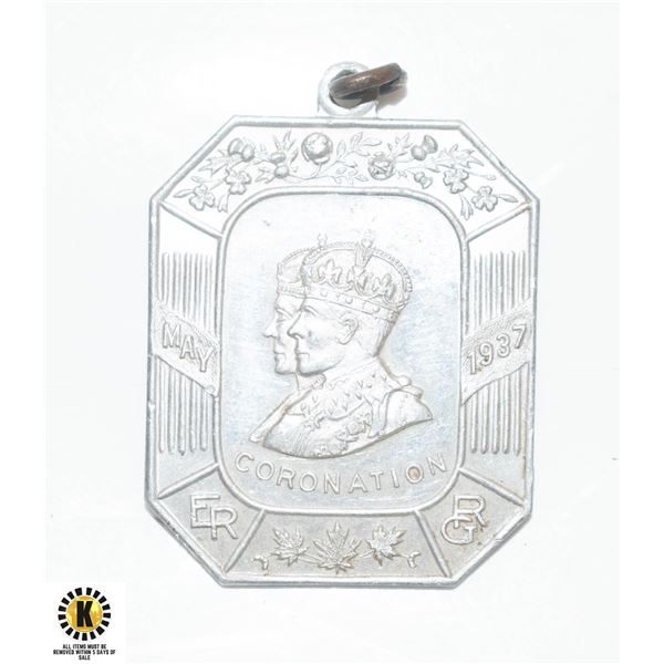 1937 KINGS CORONATION SOUVENIR MEDAL