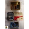 TIN W/ CIGARETTE RELATED COLLECTIBLES