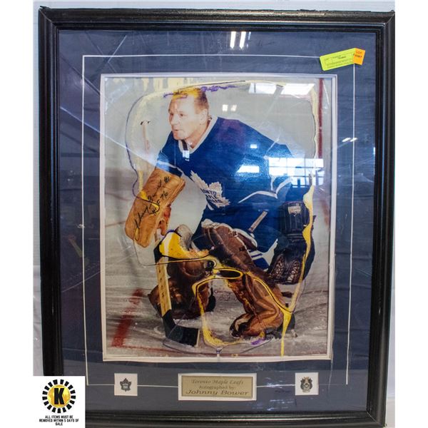 AUTOGRAPHED WITH C.O.A. JOHNNY BOWER 24X30 PRINT