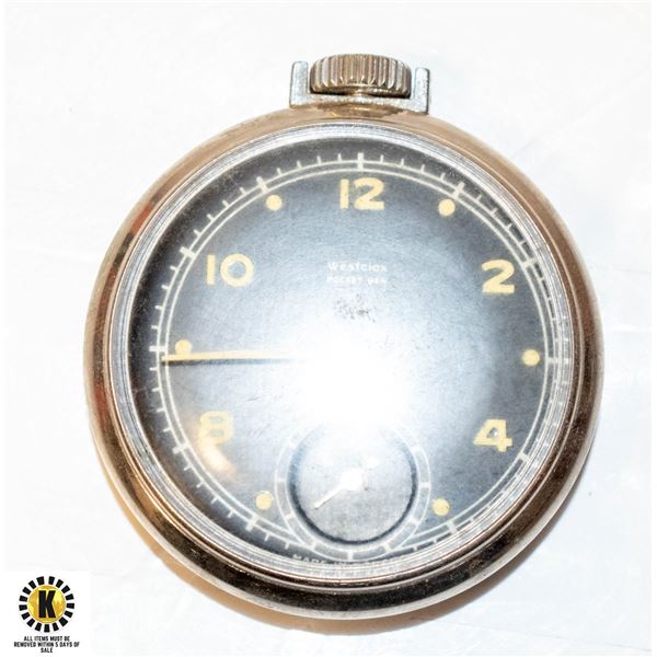 VINTAGE WESTCLOX POCKET WATCH (UNTESTED) ÿ ÿ ÿ