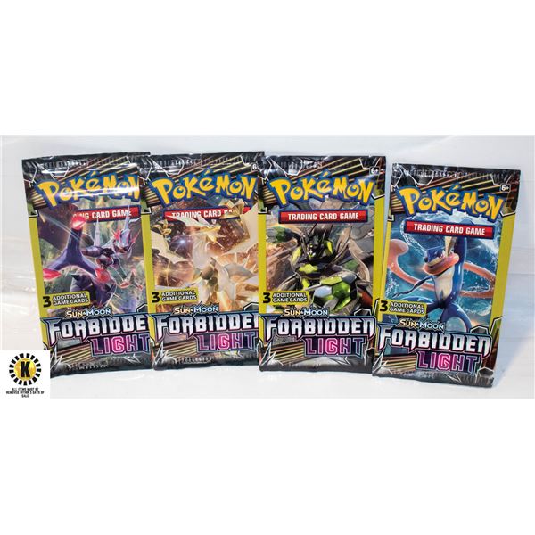 4 NEW PACKS OF POKEMON CARD PACKS