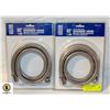 LOT OF TWO 60' STAINLESS STEEL SHOWER HOSES