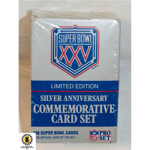 SEALED 1989 NFL SUPER BOWL LIMITED EDITION SILVER