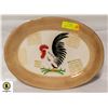 Image 1 : LARGE ROOSTER MOTIF SERVING DISH