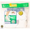 NEW FRUIT OF THE LOOM WHITE MENS ANKLE SOCKS SZ 6-