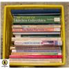 BIN OF ANTIQUES AND COLLECTIBLES BOOKS