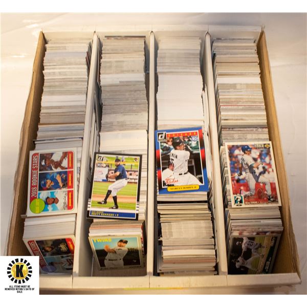 LARGE BOX OF BASEBALL ROOKIE CARDS