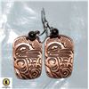 NATIVE RAVEN EARRINGS