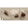 Image 1 : 3 NATURAL STONE PENDANTS 925 SILVER PLATED