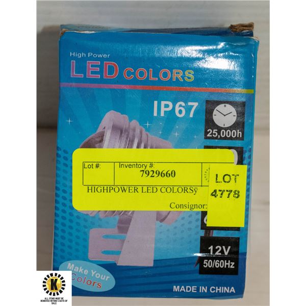 HIGHPOWER LED COLORSÿ