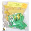 Image 1 : 10 YELLOW & GREEN VINTAGE ANIMALS IN