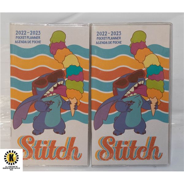 2 NEW STICH 2022-2023 POCKET PLANNERSÿ