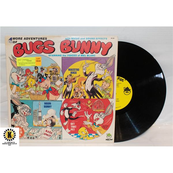 PETER PAN RECORDS BUGS BUNNY STARRING