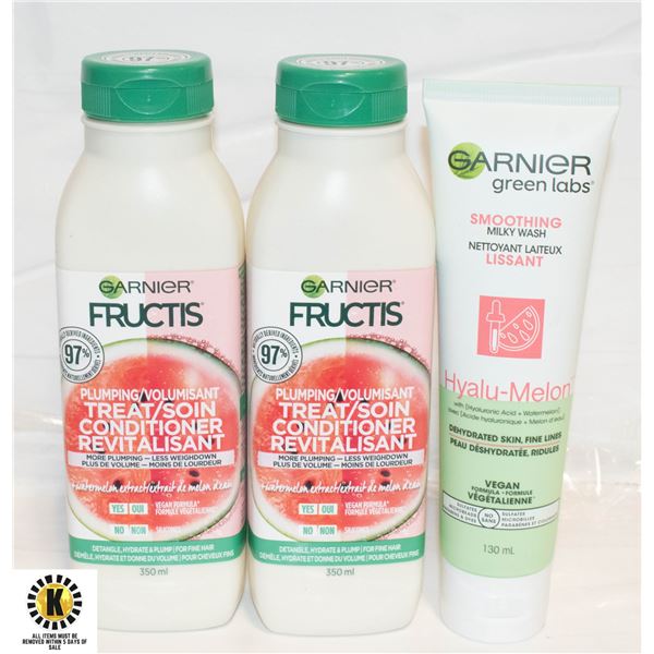 3 GARNIER PRODUCTS INCLUDING 2