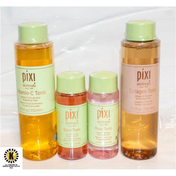 4 PIXI SKIN TREAT PRODUCTS, 2 LARGE