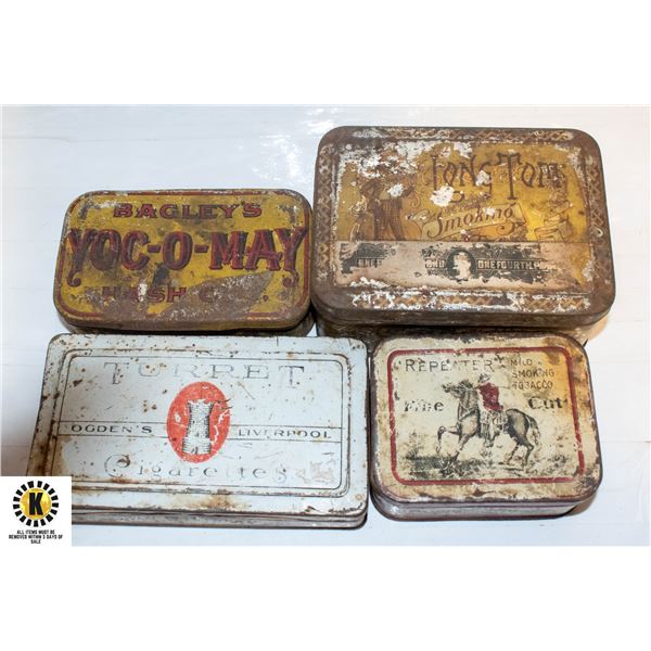 4 VINTAGE/ANTIQUE COLLECTIBLE TINS