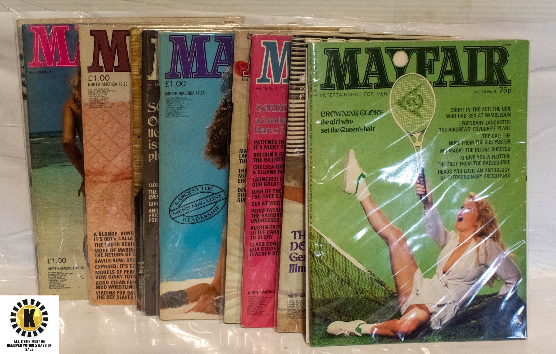 BUNDLE OF VINTAGE MAYFAIR MAGAZINES