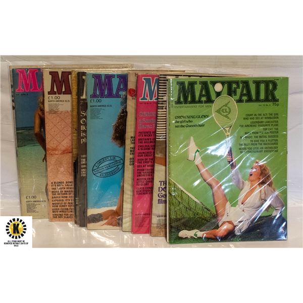 BUNDLE OF VINTAGE MAYFAIR MAGAZINES bundle-of-vintage-mayfair-magazines