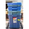 Image 1 : BUNDLE OF 4 RUBBERMAID ROUGHNECK STORAGE