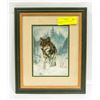 Image 1 : BALLANTYNE WOLF PICTURE FRAMED