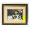 Image 1 : BALLANTYNE WOLF PICTURE FRAMED