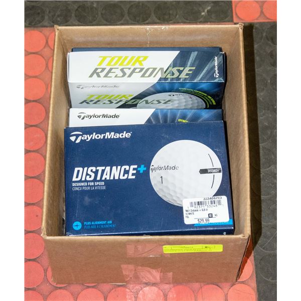 TAYLORMADE TOUR RESPONSE & DISTANCE GOLF BALLS 4 X