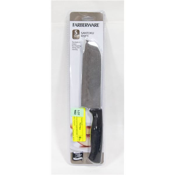 NEW SEALED FARBERWARE 5" SANTOKU KNIFE