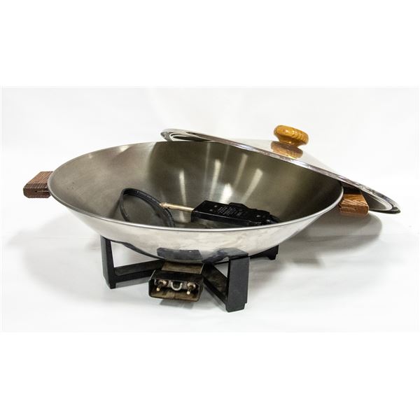 STAINLESS STEEL ELECTRIC WOK