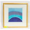 Image 1 : VINTAGE AMAINA LITHOGRAPH, “COBALT SKIES”:
