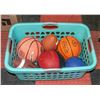 Image 1 : BUCKET OF BALLS (BASKETBALL/FOOTBALL)