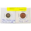 Image 1 : CANADA 92.5% SILVER 5 CENTS & 1928 CENT