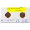 Image 1 : USA 1906 INDIAN HEAD & 1909 WHEAT PENNY
