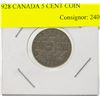 Image 1 : 1928 CANADA 5 CENT COIN