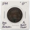 Image 1 : 1844 BANK OF MONTREAL 1/2 PENNY