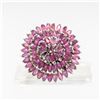 Image 1 : STAMPED .925 STERLING SILVER RUBY RING SIZE 6.5