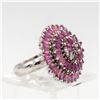 Image 2 : STAMPED .925 STERLING SILVER RUBY RING SIZE 6.5