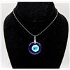 Image 1 : NEW "EVIL EYE" HANDMADE GLASS PENDANT ON CHAIN