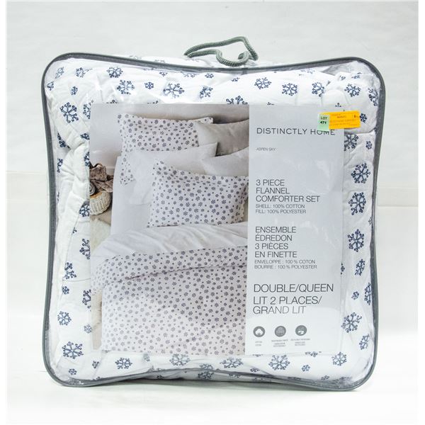 DISTINCTLY HOME ASPEN SKY QUEEN COMFORTER SET