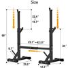 Image 5 : NEW BANGTONG&LI SQUAT RACK STAND, 550LBS, BLACK