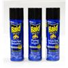 Image 1 : LOT OF 3 RAID FLYING INSECT BUG SPRAY