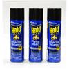 Image 1 : 3 NEW 500G BOTTLES OF RAID MAX FLYING INSECT