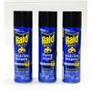 Image 1 : LOT OF 3 RAID FLYING INSECT BUG SPRAY