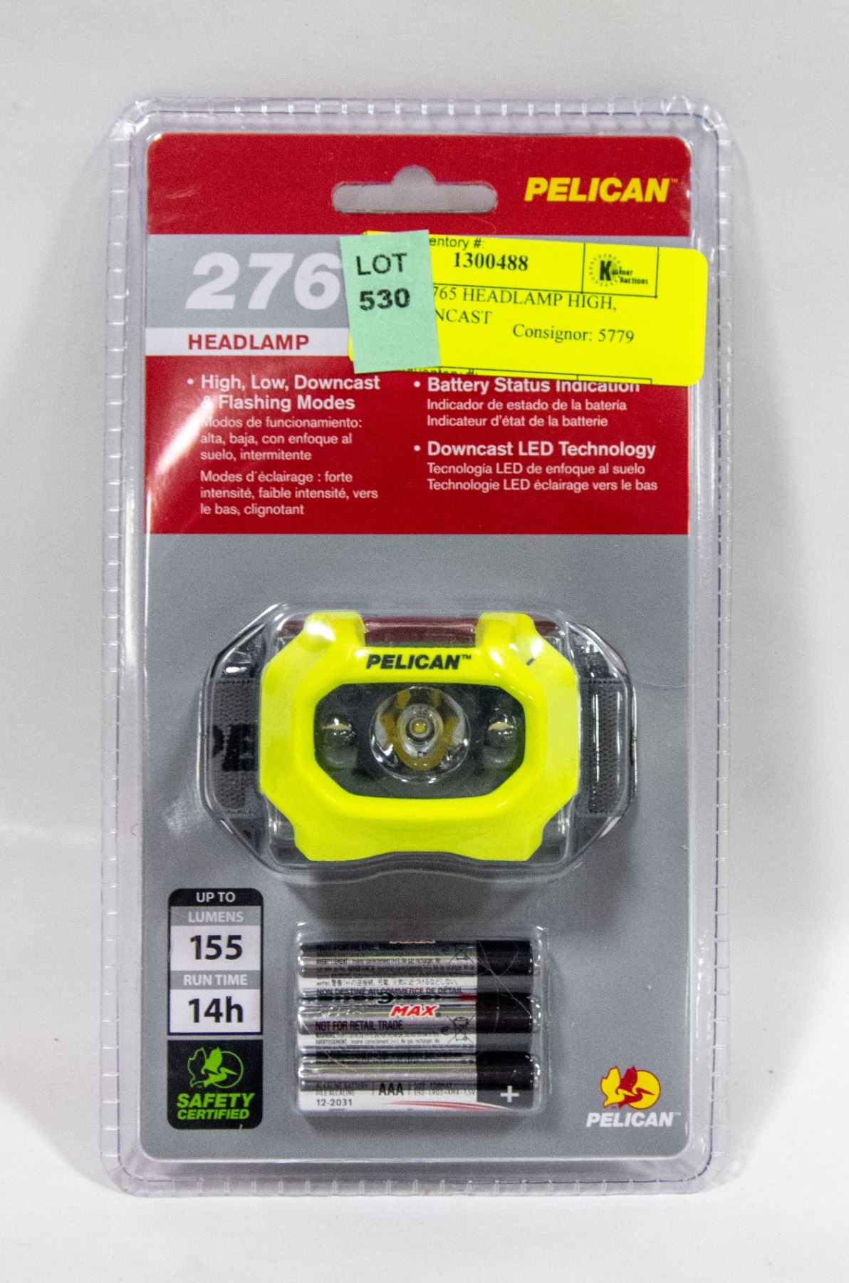PELICAN 2765 HEADLAMP HIGH, LOW, DOWNCAST