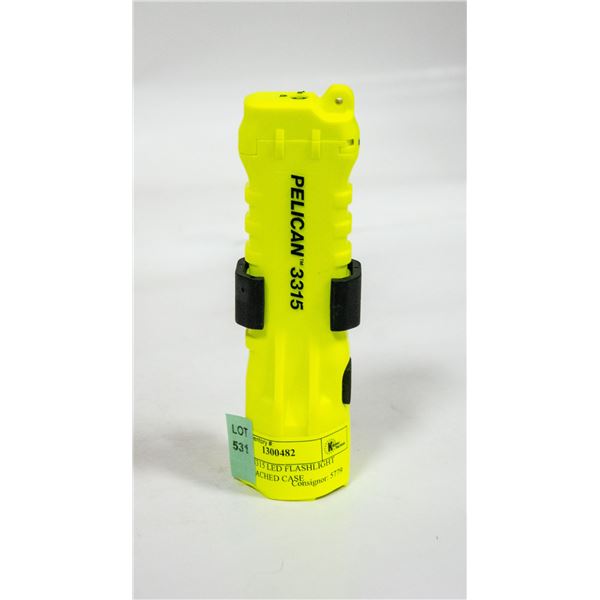 PELICAN 3315 LED FLASHLIGHT WITH ATTACHED CLIP